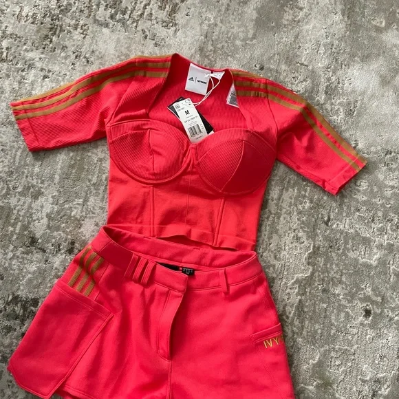 Adidas X Ivy Park Tops Adidas X Ivy Park Circular Knit Crop